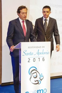 El Dr. Juan López-Quiles, vocal de la Junta de Gobierno del COEM, tomando posesión de su cargo.