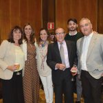 Montserrat Rubio (Lab. Prótesis Cerámicas), Luisa Gutiérrez (Lab. Tono Dental), Dra. Martha Hernández (Schütz Dental), Clemente Sánchez (Lab. Prótesis Cerámicas), Arberto Capdepon (Eckermann) y Óscar Ruiz (Eckermann).