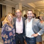 Ana Santamaría (GACETA DENTAL), Ignacio Cermeño y el Dr. Óscar Perea (Rhadex Implants).