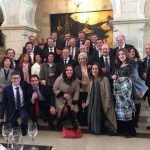 Amigos y familiares españoles que asistieron a la ceremonia.