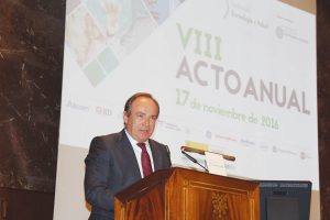 José Javier Castrodeza en un momento de su discurso.